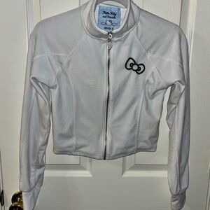 Hello Kitty & Friends X Forever 21 White Crop Top Jacket Size M Maybe Worn Once